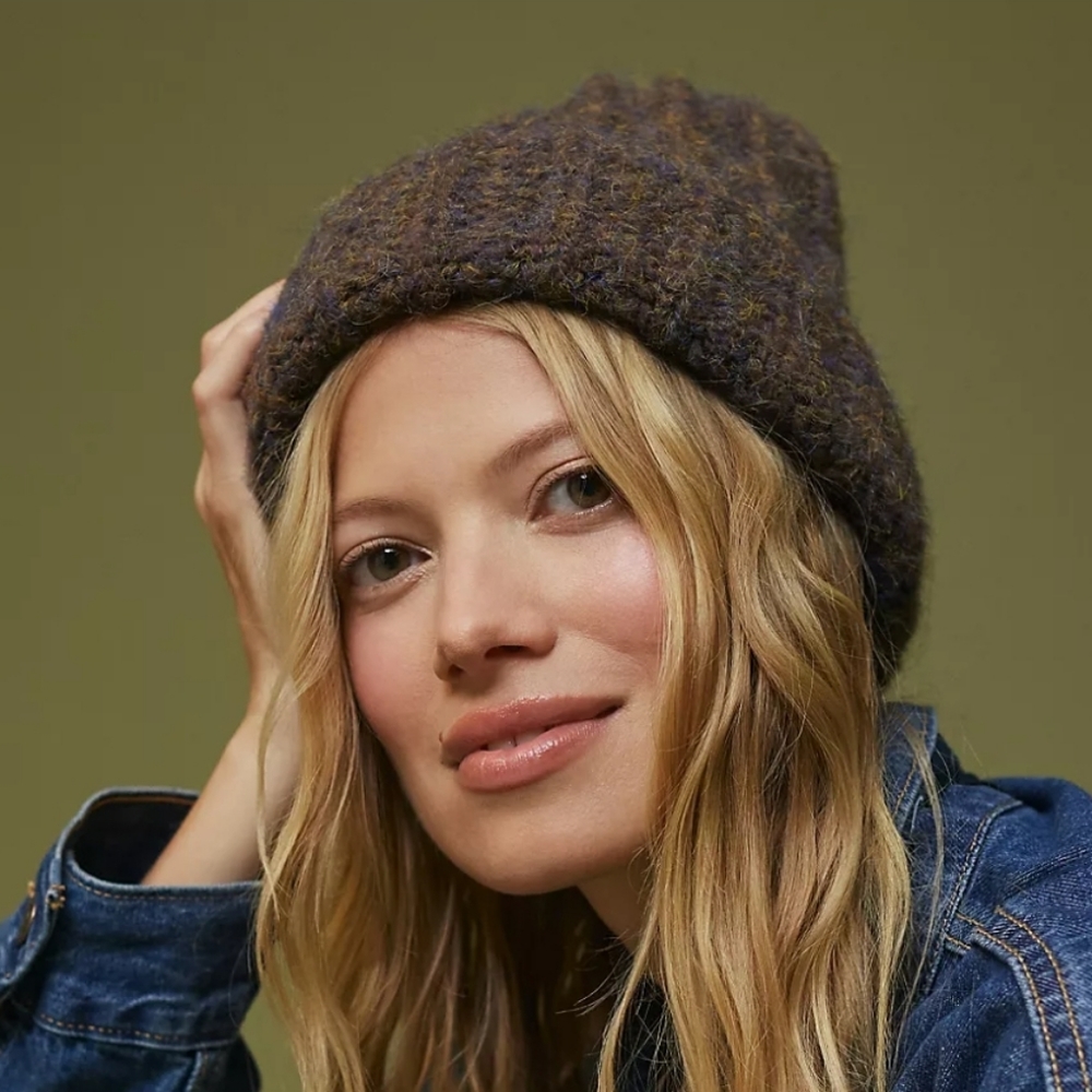 Anthropologie Marled Beanie - brown